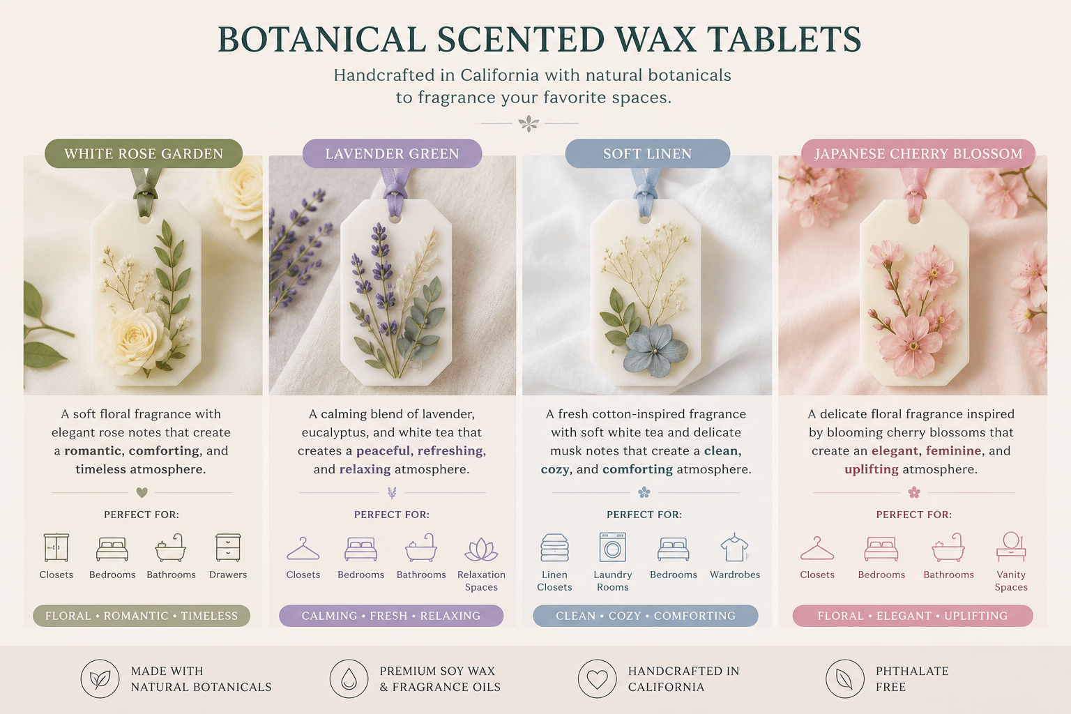 Create Your Own Botanical Wax Air Freshener Set - Zul Luz