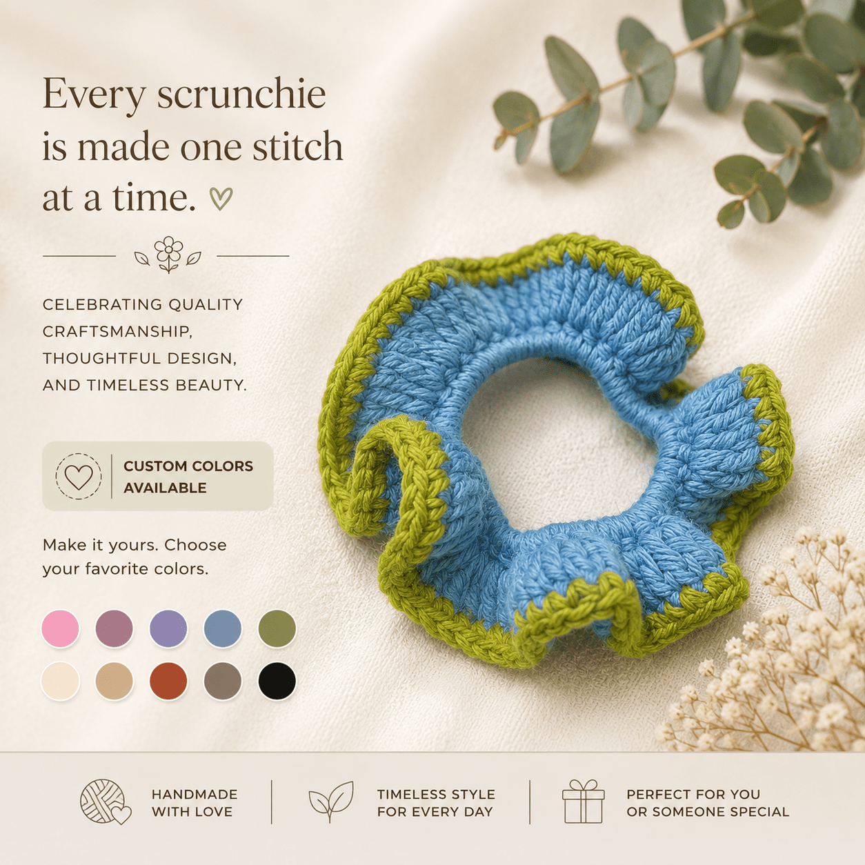 Crochet Scrunchie - Zul Luz