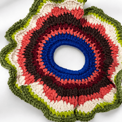 Crochet Scrunchie Big - Zul Luz