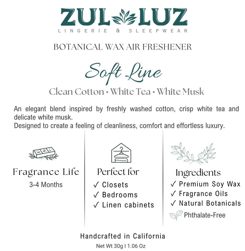 Soft Linen Botanical Wax Air Freshener - Zul Luz